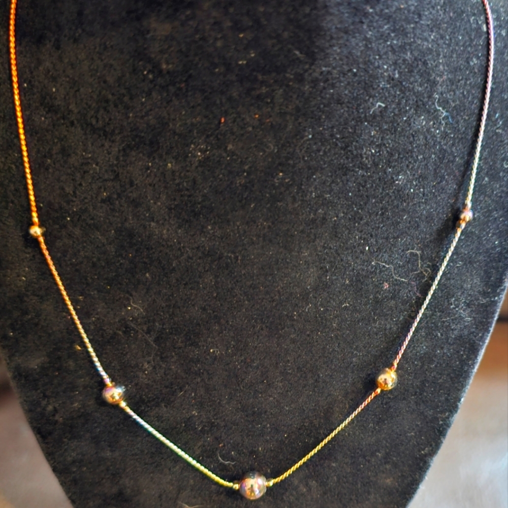 Vintage Adonized Beaded Necklace